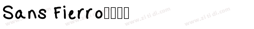 Sans Fierro字体转换
